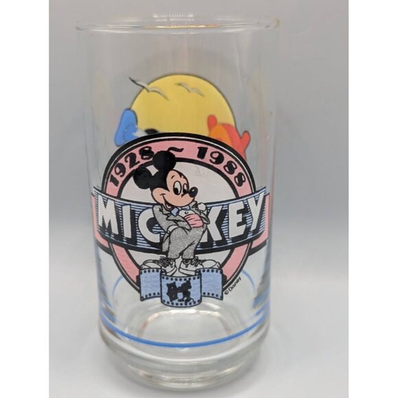 Vintage Mickey Mouse Sunoco Drinking Glasses (6) Series 1928-88 - Picture 9 of 9